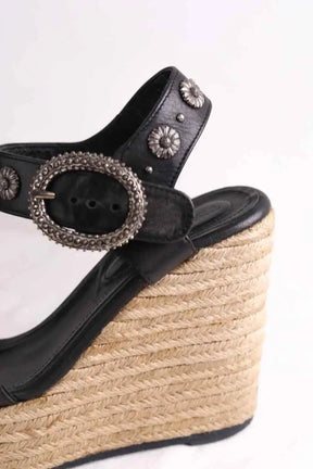 Sandales The Kooples Noir en Cuir