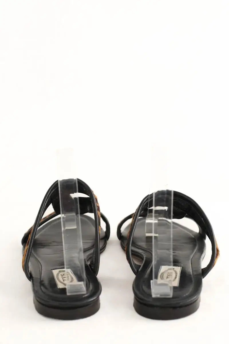 Sandales Tod's Noir en Cuir
