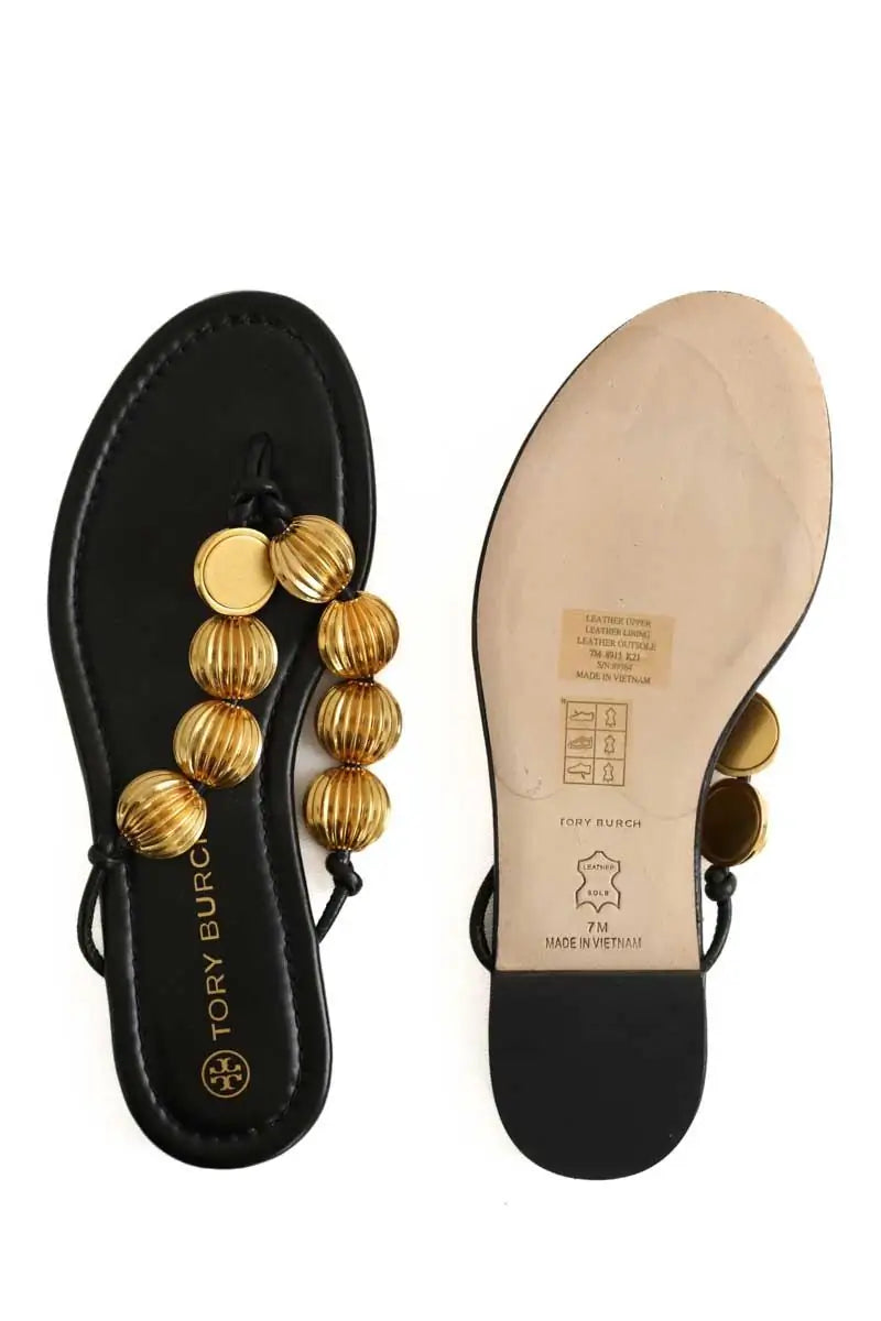 Sandales Tory Burch Noir en Cuir