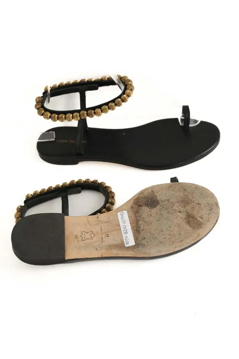 Sandales Tory Burch Noir en Cuir