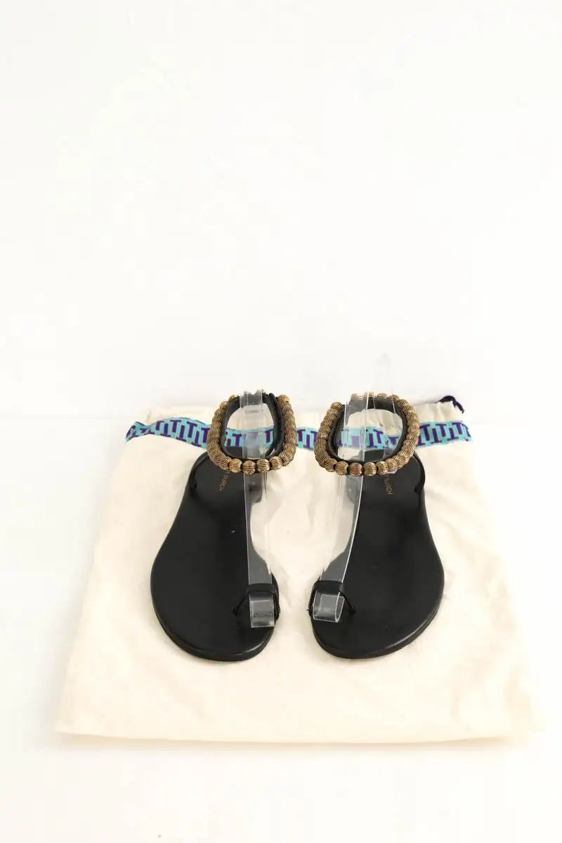 Sandales Tory Burch Noir en Cuir