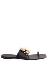 Sandales Tory Burch Noir en Cuir, taille 42 - Seconde Main