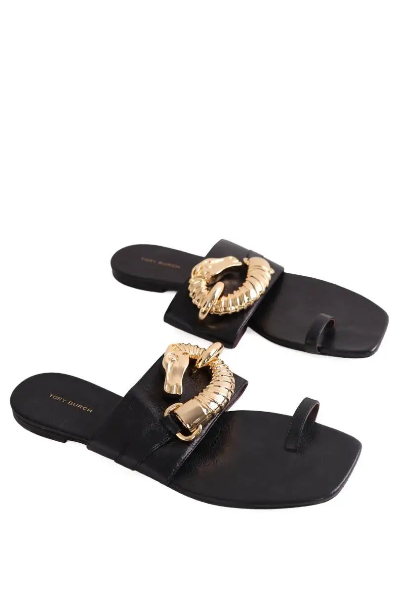 Sandales Tory Burch Noir en Cuir