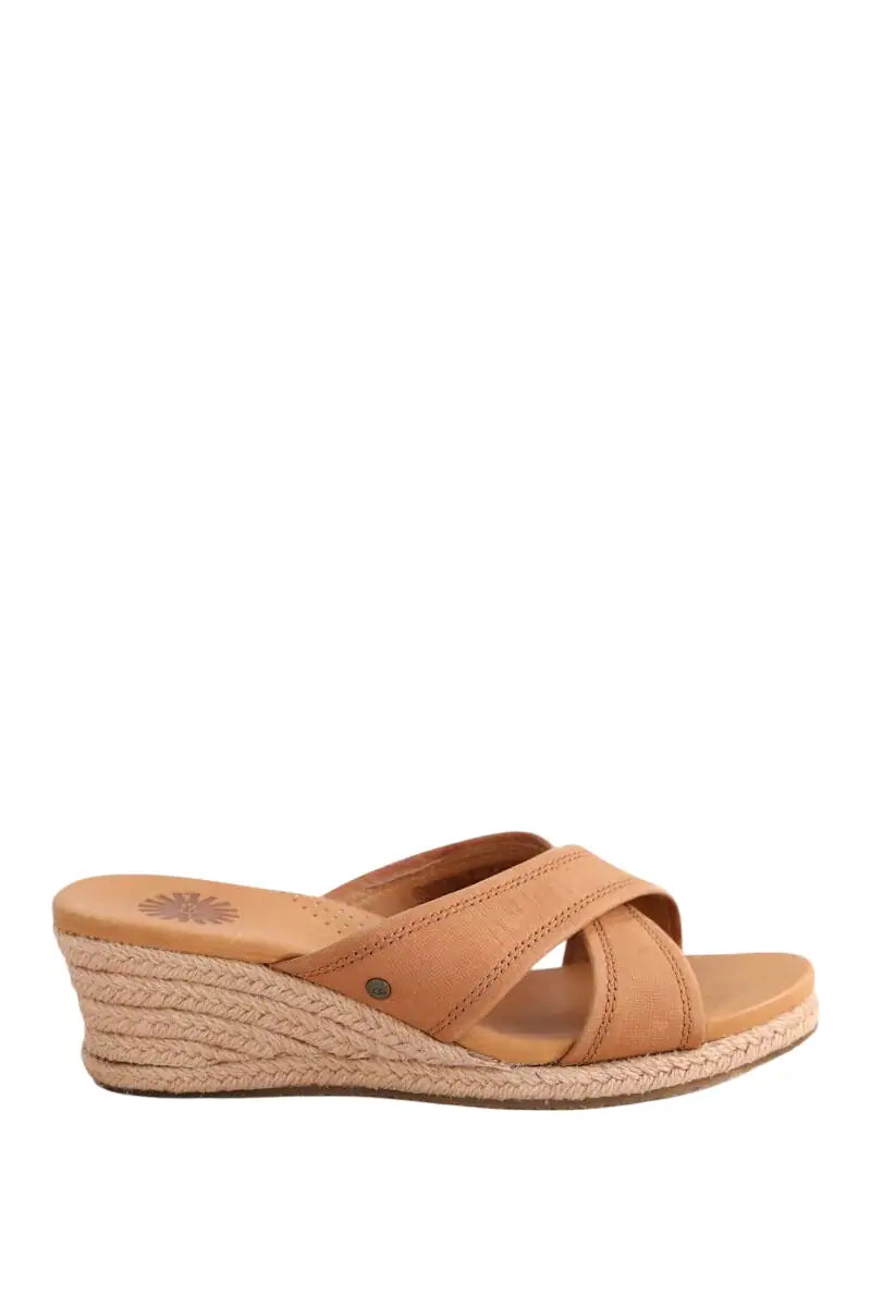 Sandales Ugg Camel en Cuir, taille 37 - Seconde Main