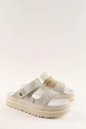 Sandales Ugg Goldenstar crackle glide Gris en Tissu