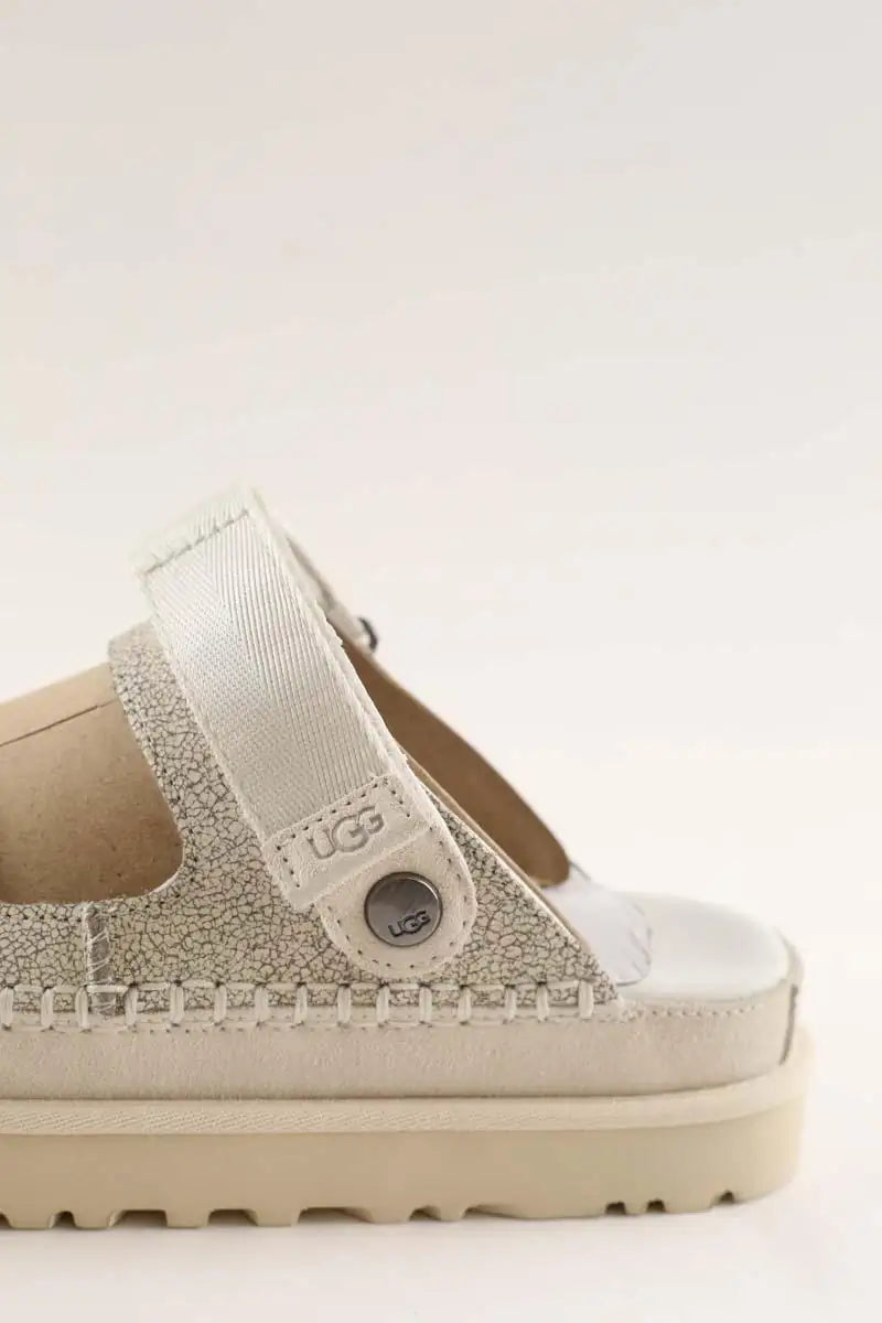 Sandales Ugg Goldenstar crackle glide Gris en Tissu