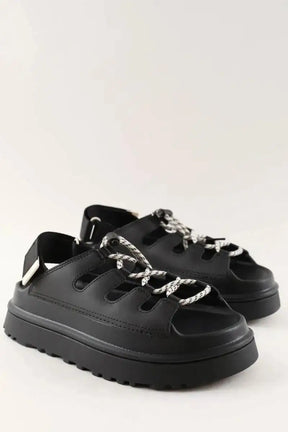 Sandales Ugg Noir en Caoutchouc
