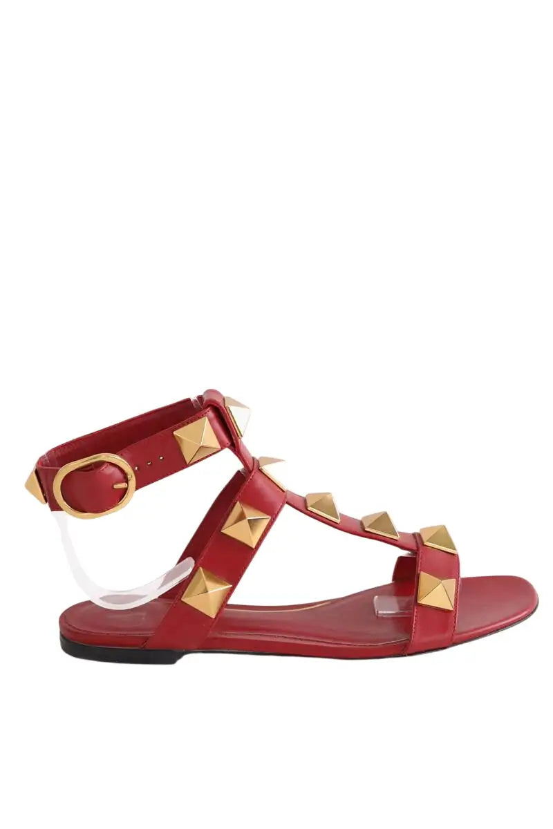 Sandales Valentino Rouge en Cuir, taille 36 - Seconde Main