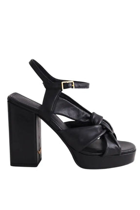 Sandales Zadig & Voltaire Forget me knot Noir en Cuir, taille 36 - Seconde Main