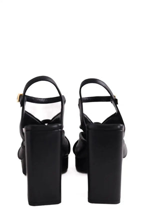 Sandales Zadig & Voltaire Forget me knot Noir en Cuir