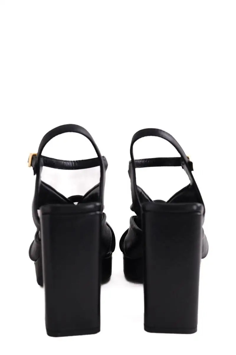 Sandales Zadig & Voltaire Forget me knot Noir en Cuir