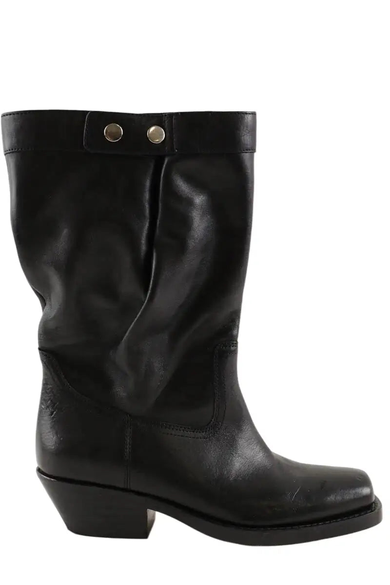 Santiags Isabel Marant Noir en Cuir, taille 37 - Seconde Main