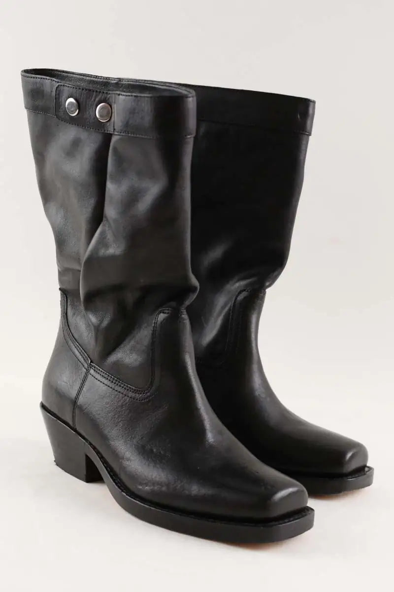 Santiags Isabel Marant Noir en Cuir