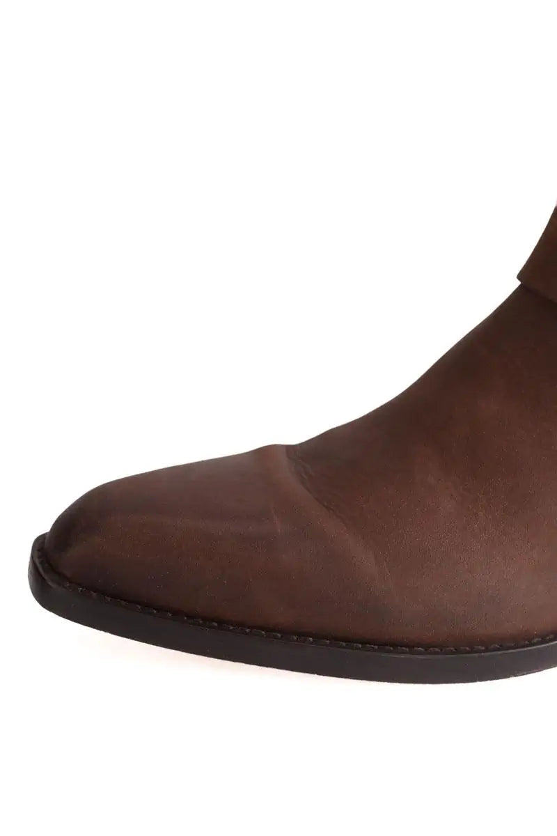 Santiags Paris Texas Marron en Cuir