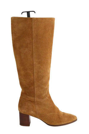 Santiags Sézane Camel en Daim, taille 40 - Seconde Main