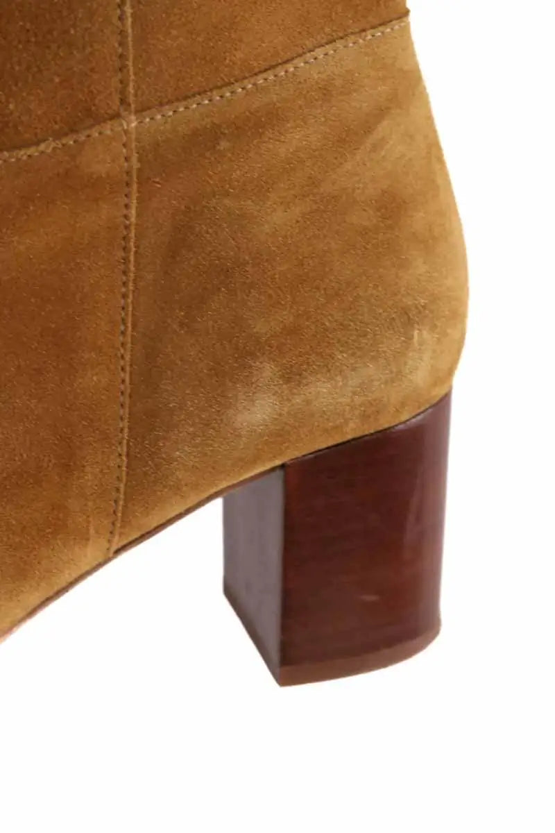 Santiags Sézane Camel en Daim