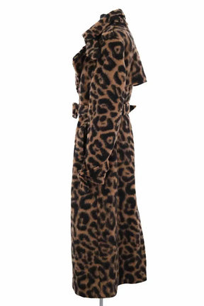 Manteau SIMKHAI Leopard Marron en Synthétique