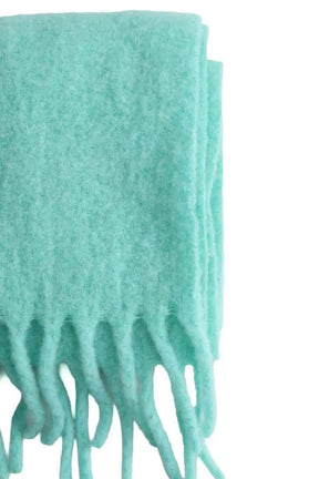 Écharpe American Vintage Turquoise en Laine