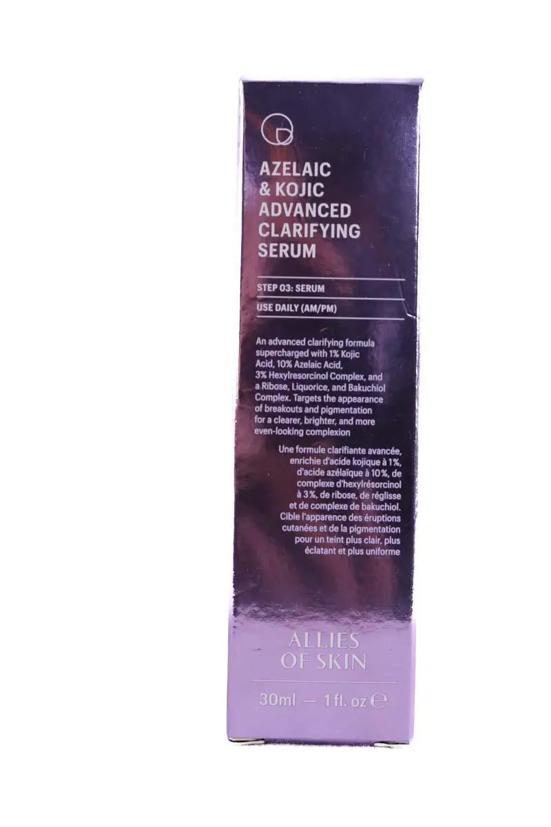 Sérum Allies Of Skin Azelaic & kojic advanced clarifying Violet en 