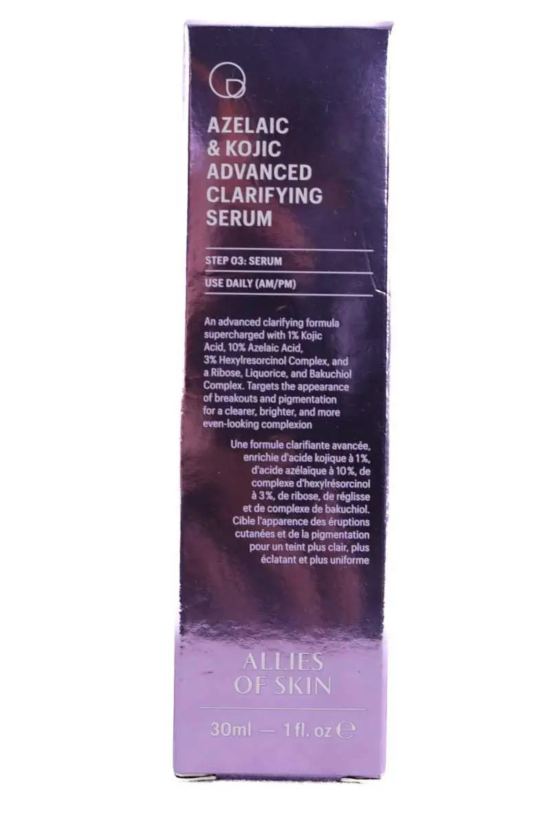 Sérum Allies Of Skin Azelaic & kojic advanced clarifying Violet en 