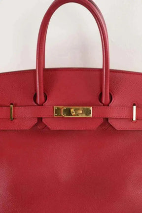 Sac à main Hermès Rouge en Cuir