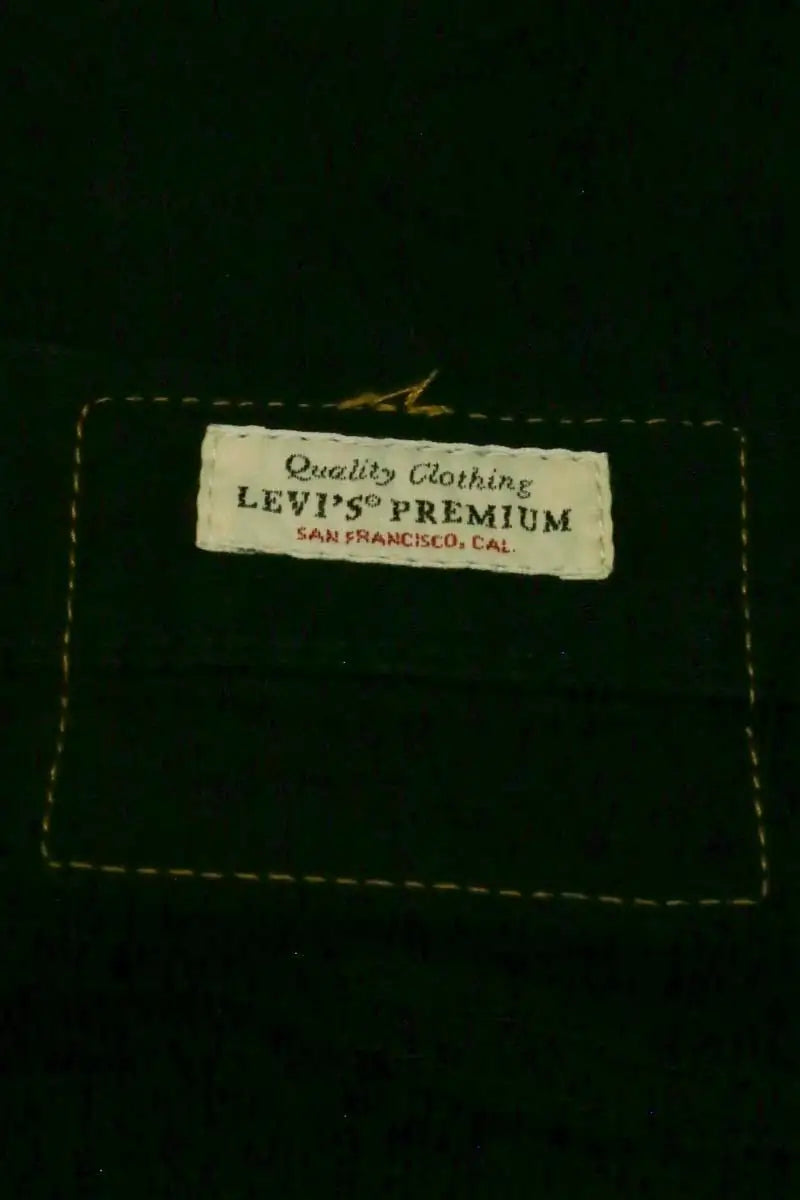 Jean droit Levi's 501 Noir en Coton