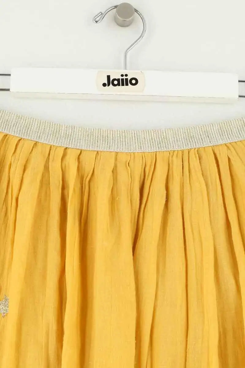 Jupe Des Petits Hauts Jaune en Coton