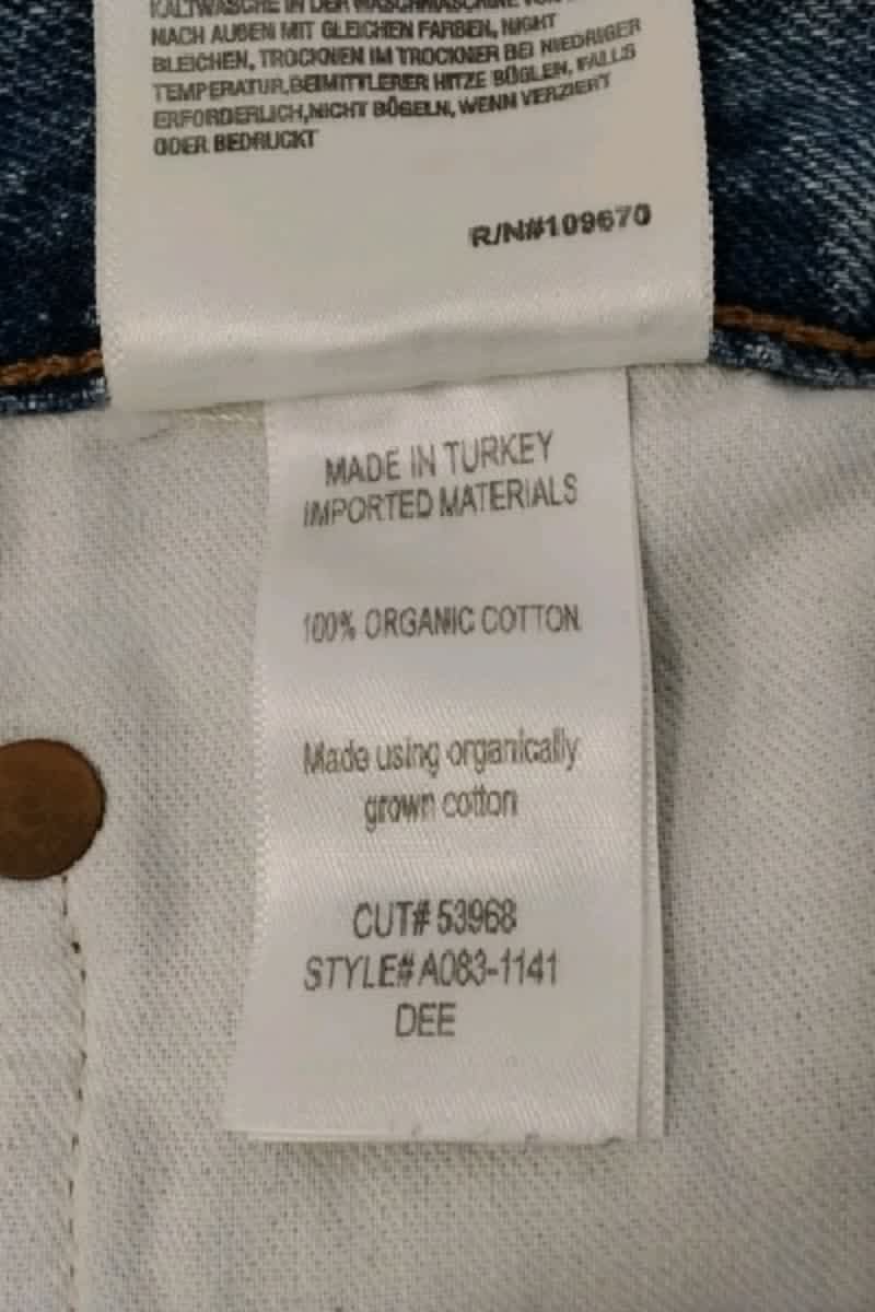 Short Agolde Bleu en Coton