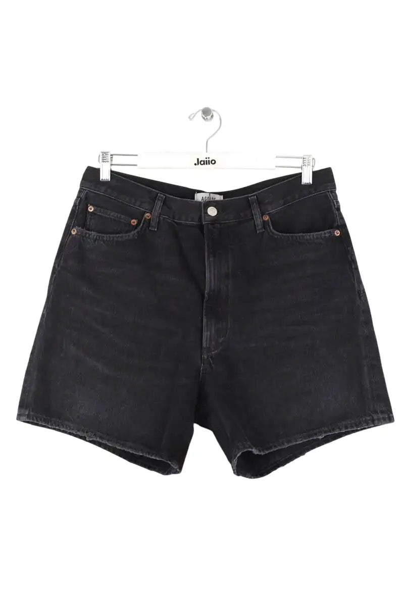 Short Agolde Noir en Coton, taille XL - Seconde Main