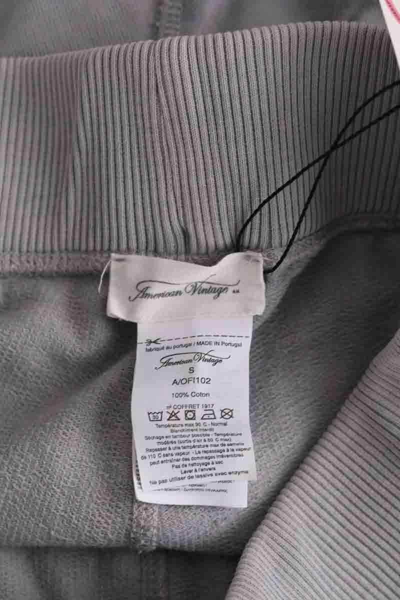 Short American Vintage Gris en Coton