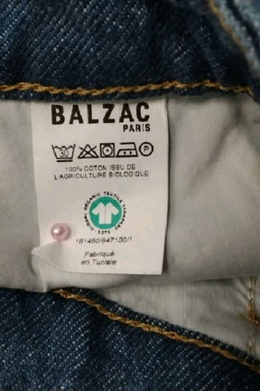Short Balzac Bleu en Coton