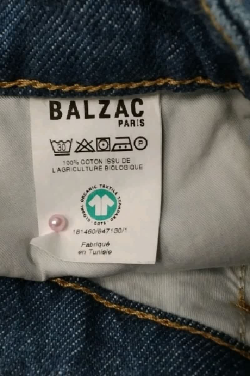 Short Balzac Bleu en Coton
