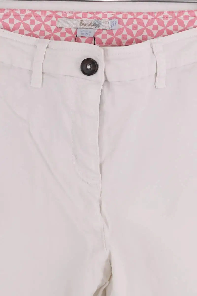 Short Boden Blanc en Coton