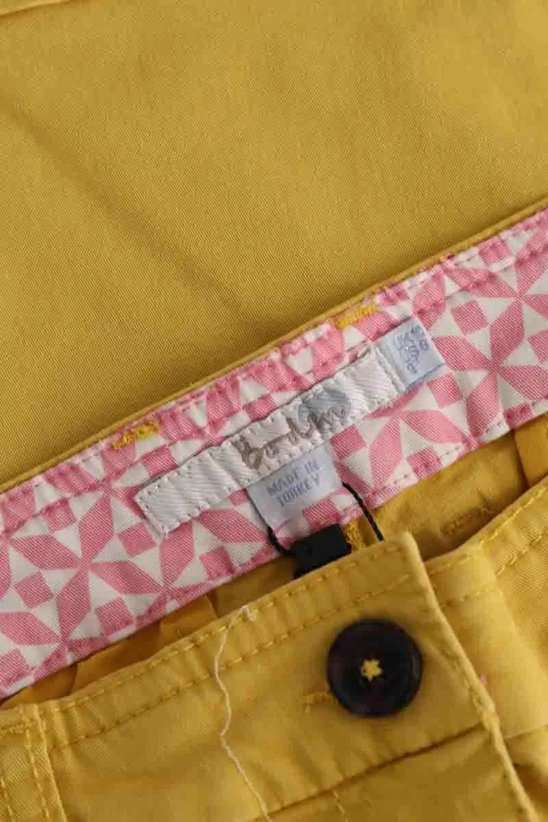 Short Boden Jaune en Coton