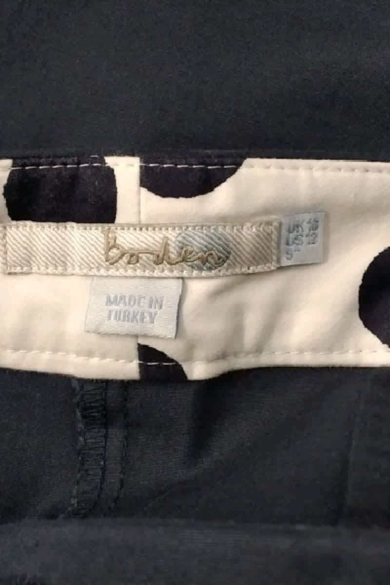 Short Boden Marine en Coton