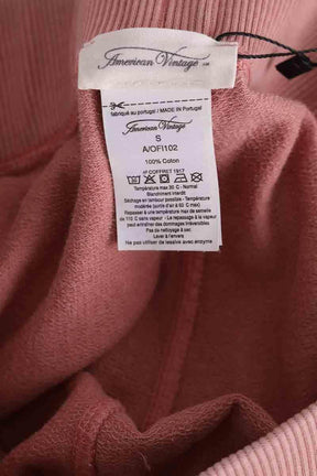 Short de sport American Vintage Rose en Coton