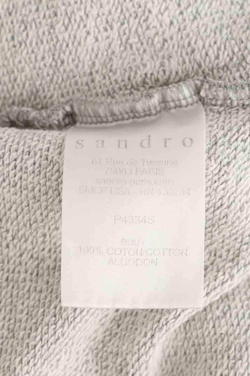 Short de sport Sandro Gris en Coton