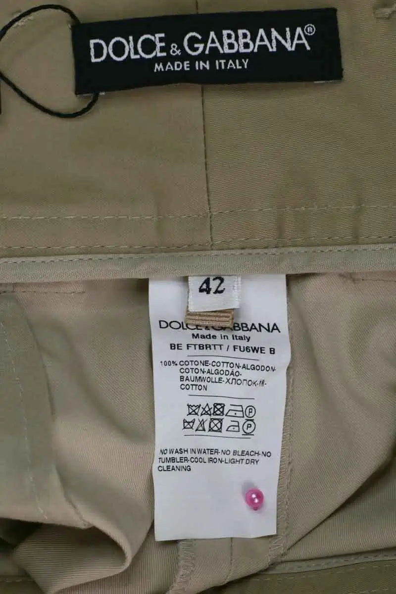 Short Dolce & Gabbana Beige en Coton
