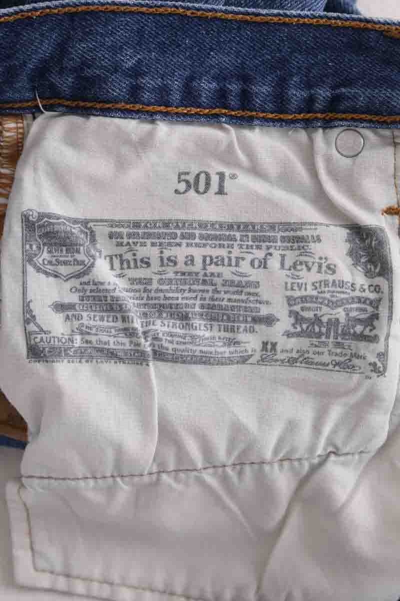 Short Levi's 501 Bleu en Coton