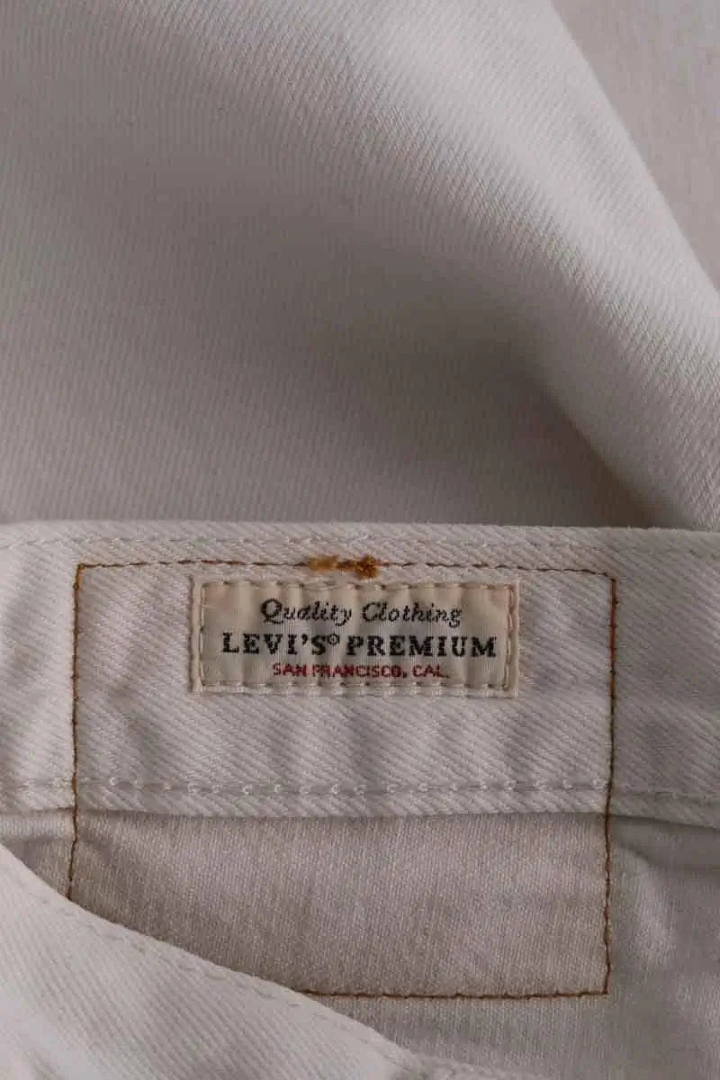 Short Levi's Blanc en Coton