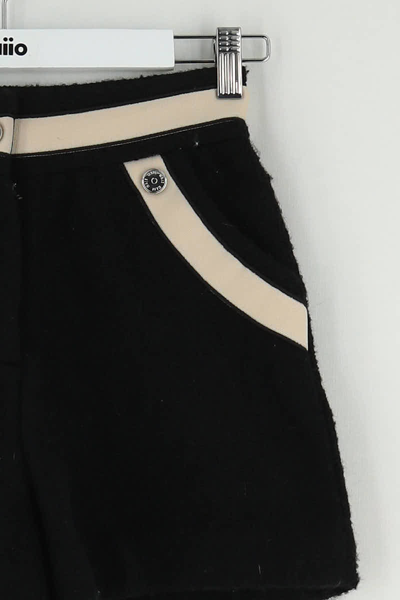 Short Maje Noir en Coton