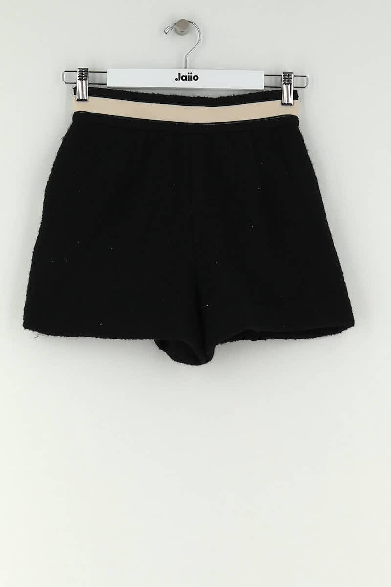 Short Maje Noir en Coton