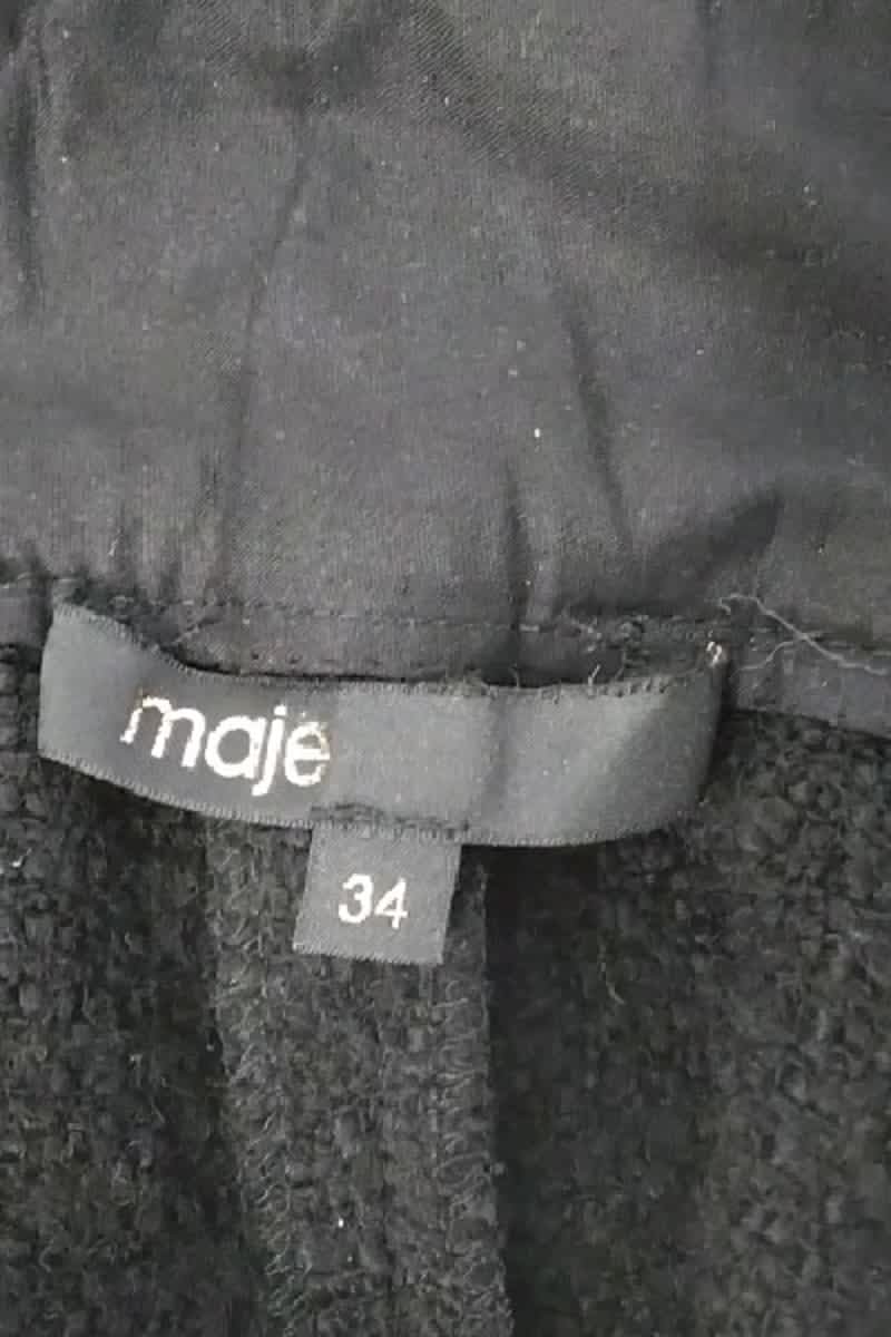 Short Maje Noir en Coton