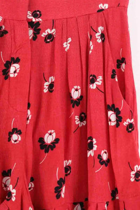 Short Maje Rouge en Viscose