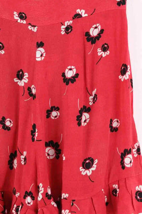 Short Maje Rouge en Viscose