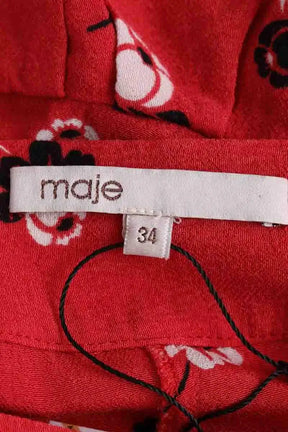 Short Maje Rouge en Viscose