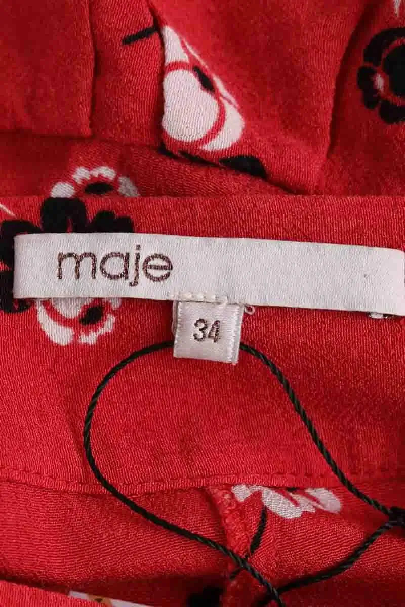 Short Maje Rouge en Viscose