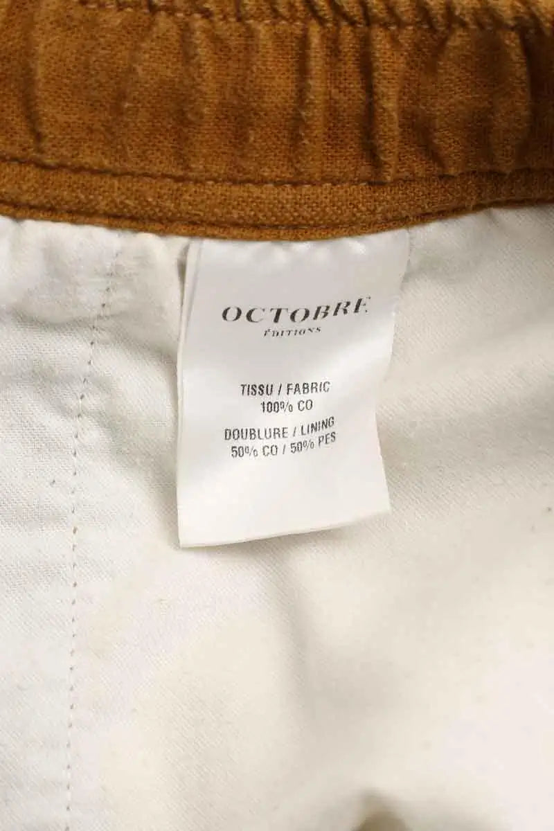 Short Octobre Camel en Coton