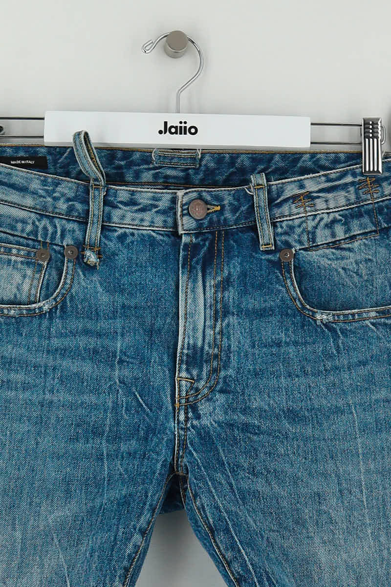 Short R13 Bleu en Coton