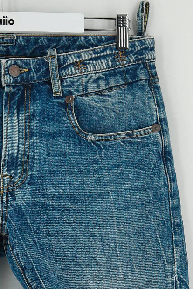 Short R13 Bleu en Coton
